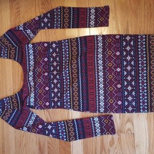 Aztec patterned dress